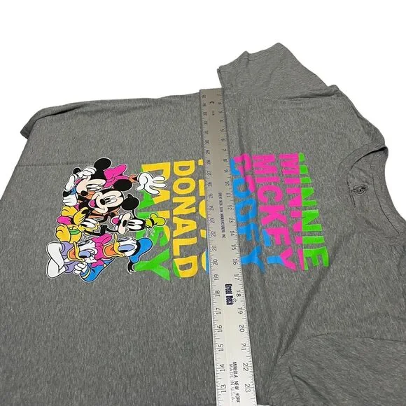 Disney Parks T Shirt XL Mickey Friends Ears Colorful World Logo Family Daisy - Picture 4 of 7